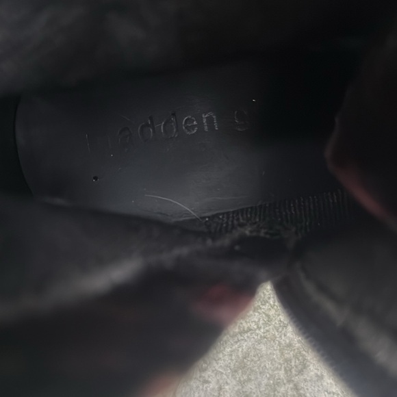 MADDEN GIRL ELOISEE BLACK FLORAL VELVET LACE UP COMBAT BOOTS -8.5 -π€π₯ - Picture 9 of 12